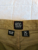 Chartreuse Wide Leg Cord Jeans (25)