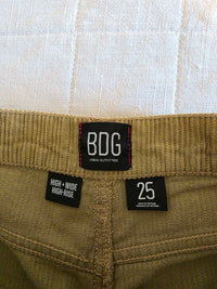 Chartreuse Wide Leg Cord Jeans (25)