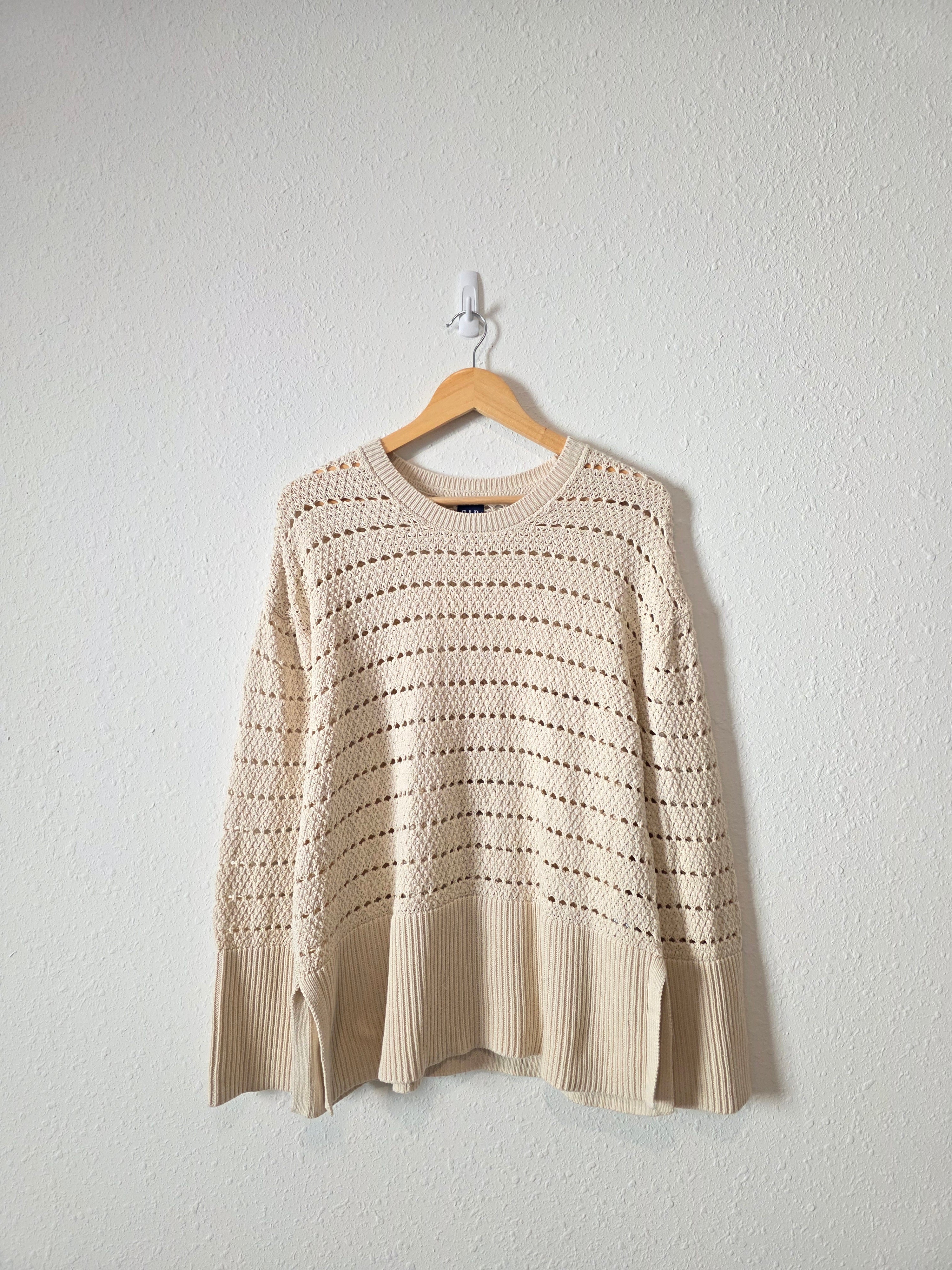 Gap Crochet Cotton Sweater (M)