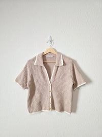 NEW Abercrombie Collared Knit Top (S)