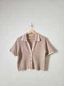NEW Abercrombie Collared Knit Top (S)