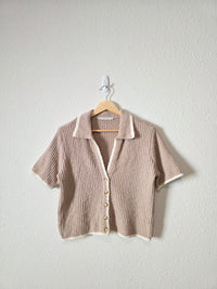 NEW Abercrombie Collared Knit Top (S)