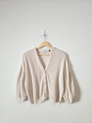 Cabi Ribbed Puff Sleeve Sweater (S)