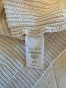 Cabi Ribbed Puff Sleeve Sweater (S)