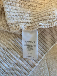 Cabi Ribbed Puff Sleeve Sweater (S)