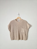 Free People Neutral Knit Top (L)