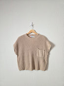 Free People Neutral Knit Top (L)