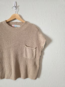 Free People Neutral Knit Top (L)