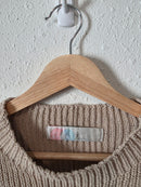 Free People Neutral Knit Top (L)
