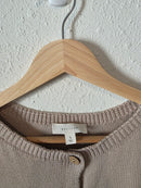 All Row Taupe Cotton Tank (S)