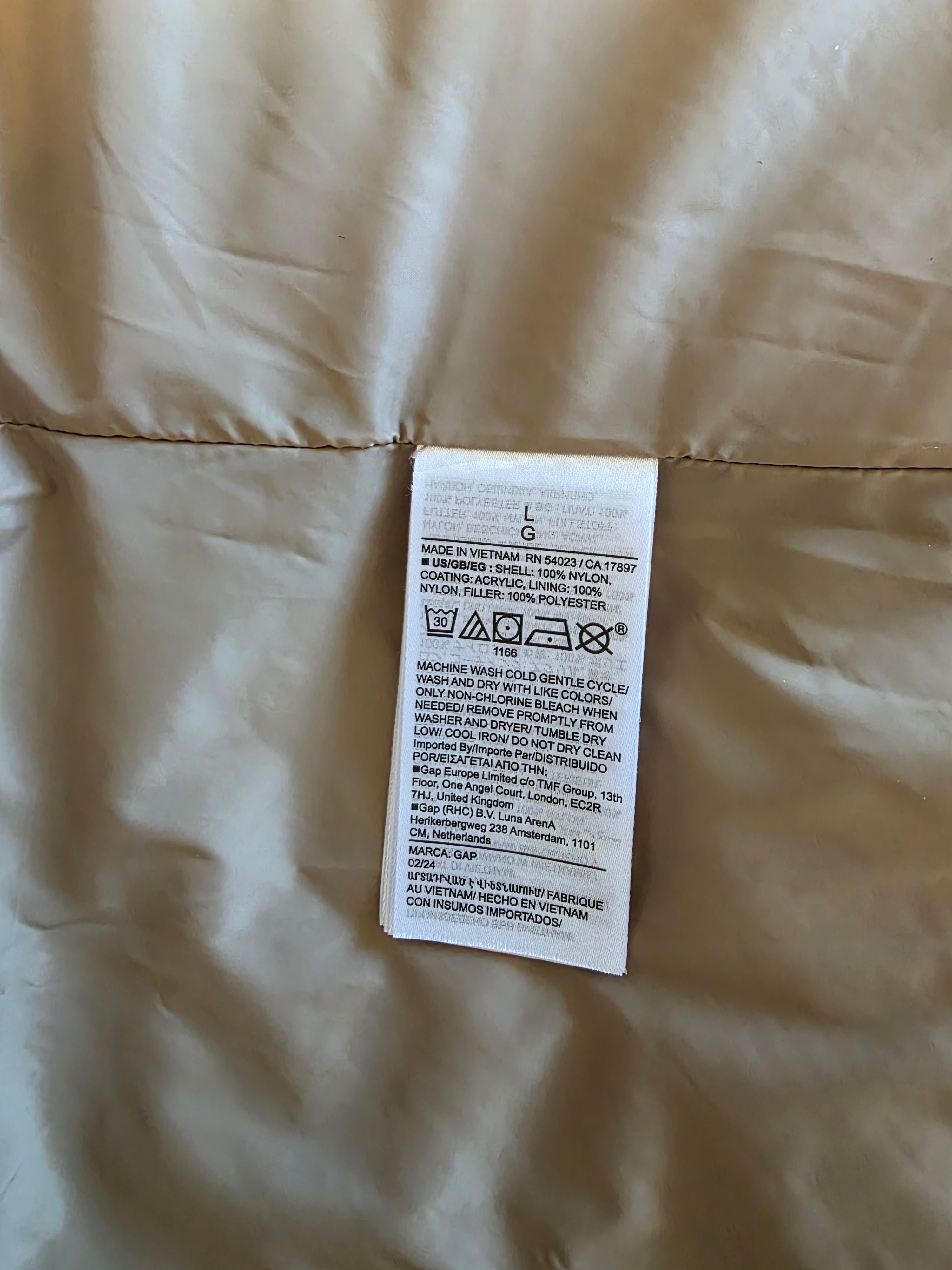 Gap Brown Puffer Vest (L)