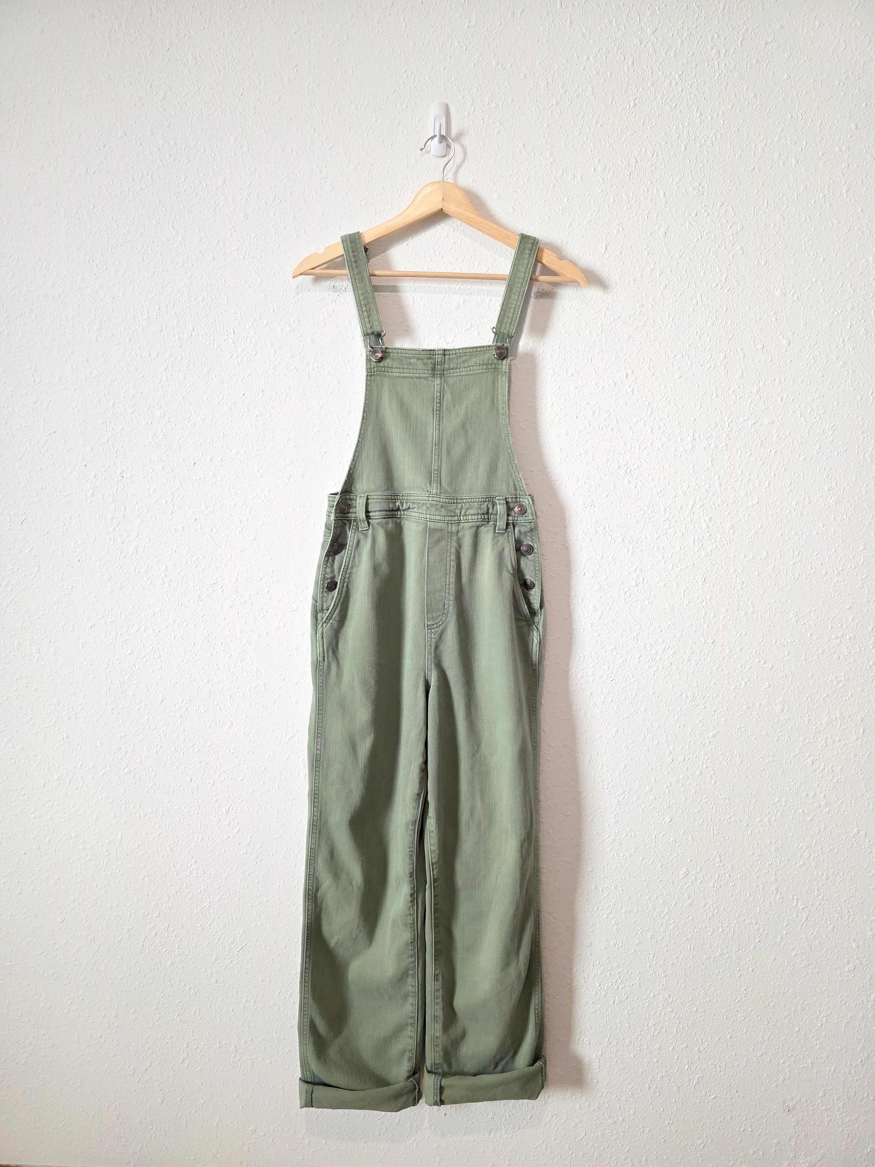 Aerie Green Relaxed Overalls (XS)