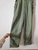 Aerie Green Relaxed Overalls (XS)