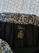 Floral Pleated Midi Skirt (M)