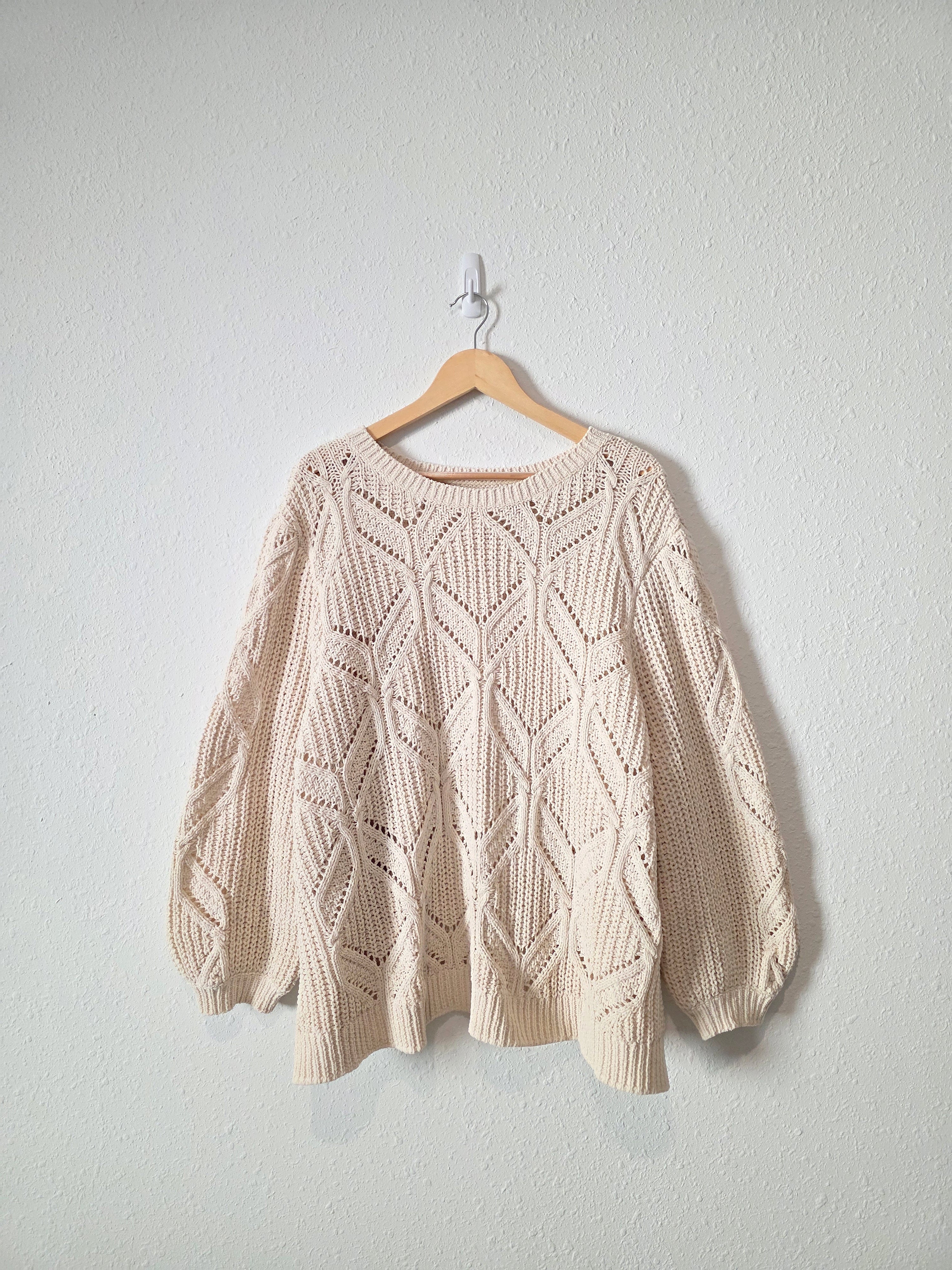 Chunky Chenille Knit Sweater (3X)
