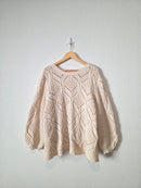 Chunky Chenille Knit Sweater (3X)