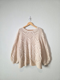 Chunky Chenille Knit Sweater (3X)