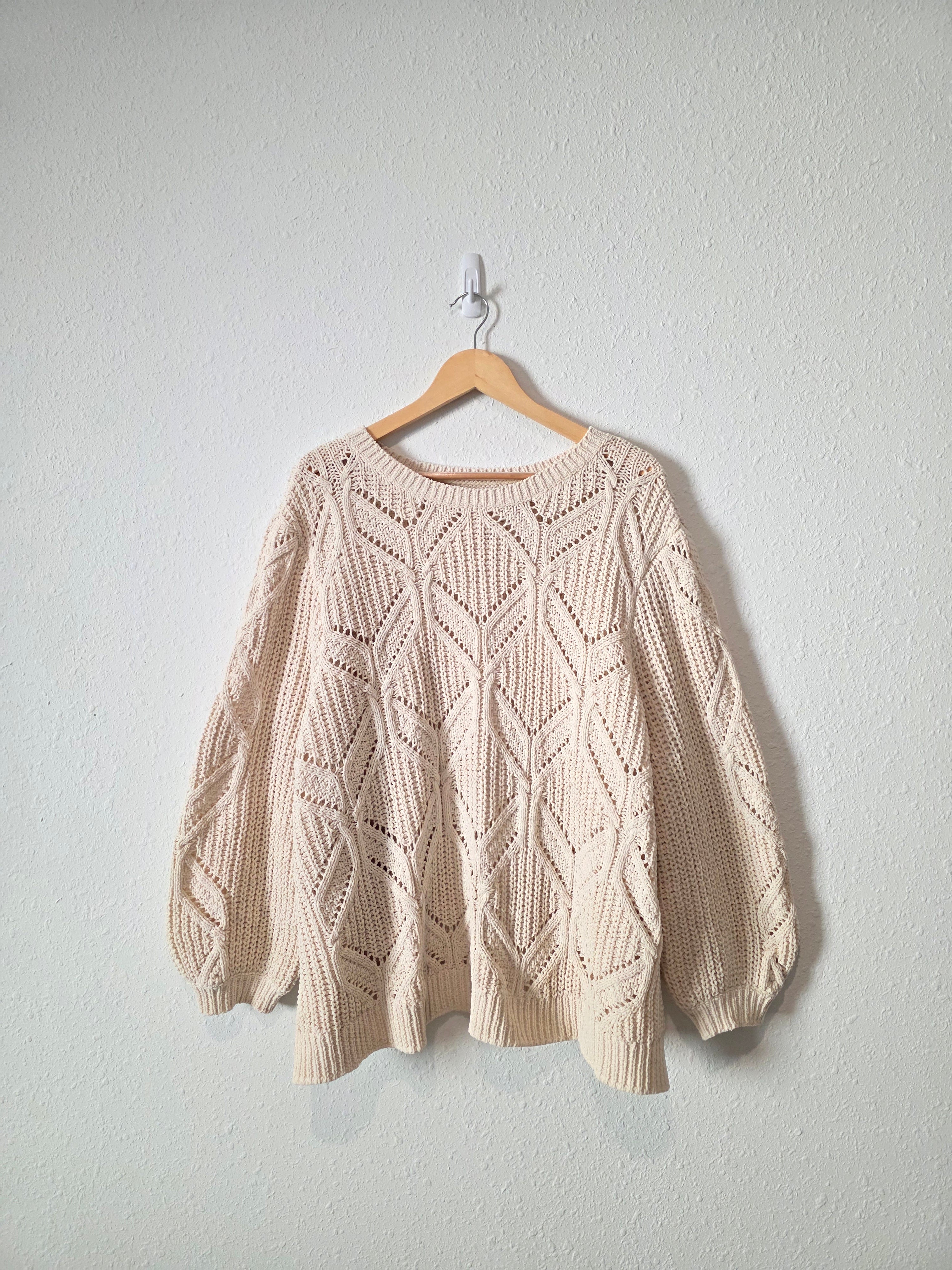 Chunky Chenille Knit Sweater (3X)