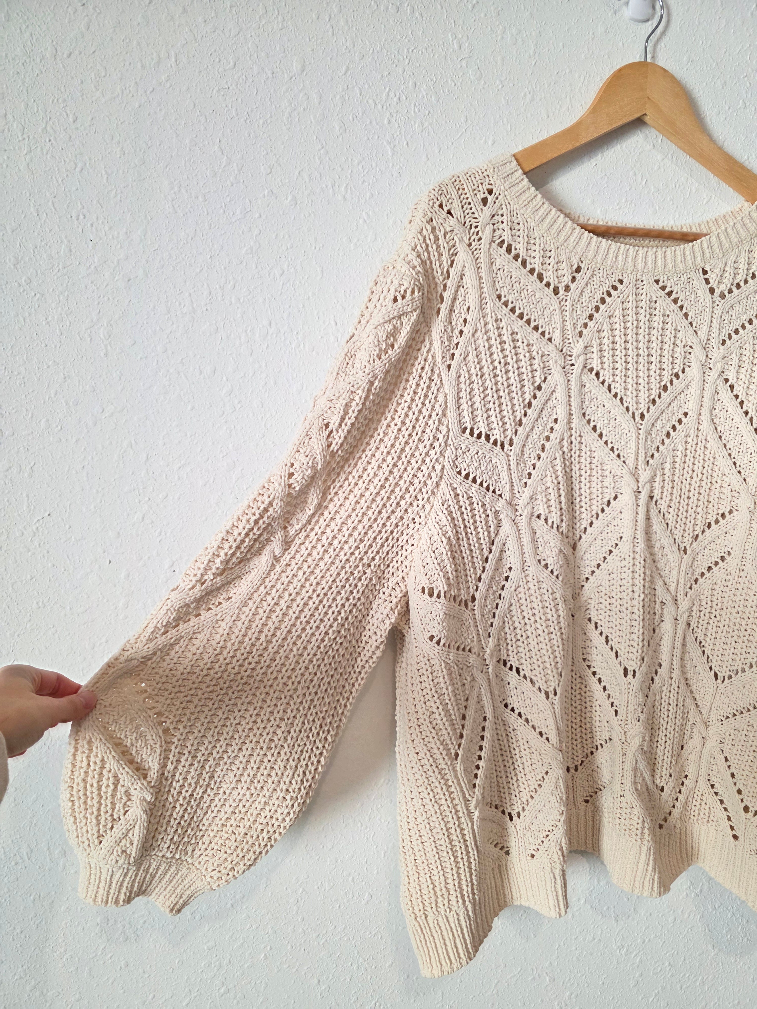 Chunky Chenille Knit Sweater (3X)