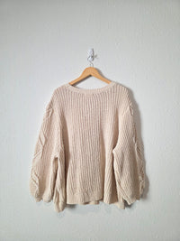 Chunky Chenille Knit Sweater (3X)