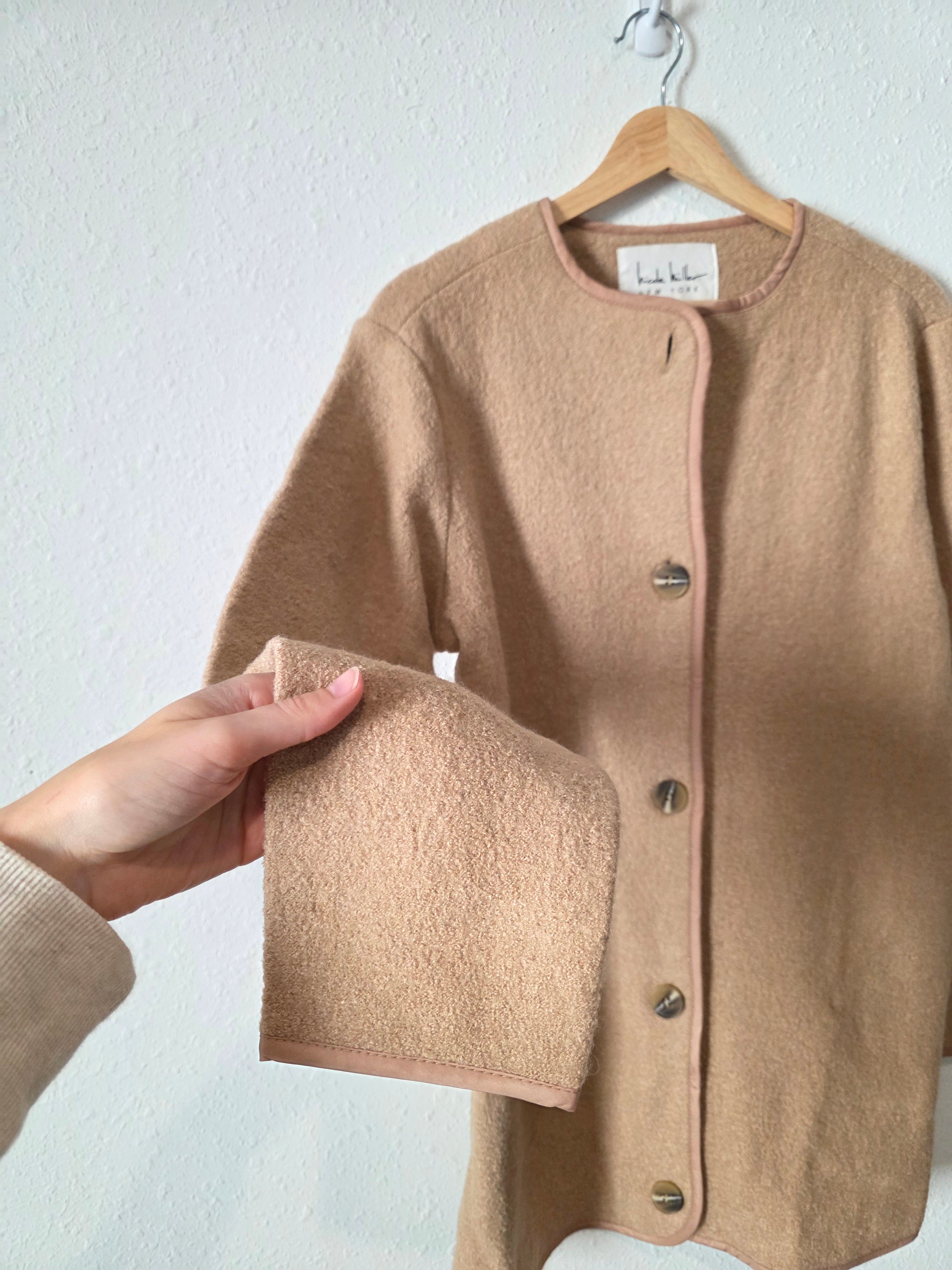 Wool Blend Lightweight Jacket (S)