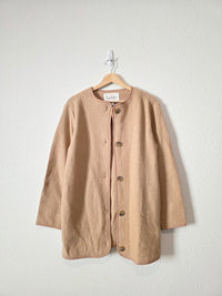 Wool Blend Lightweight Jacket (S)