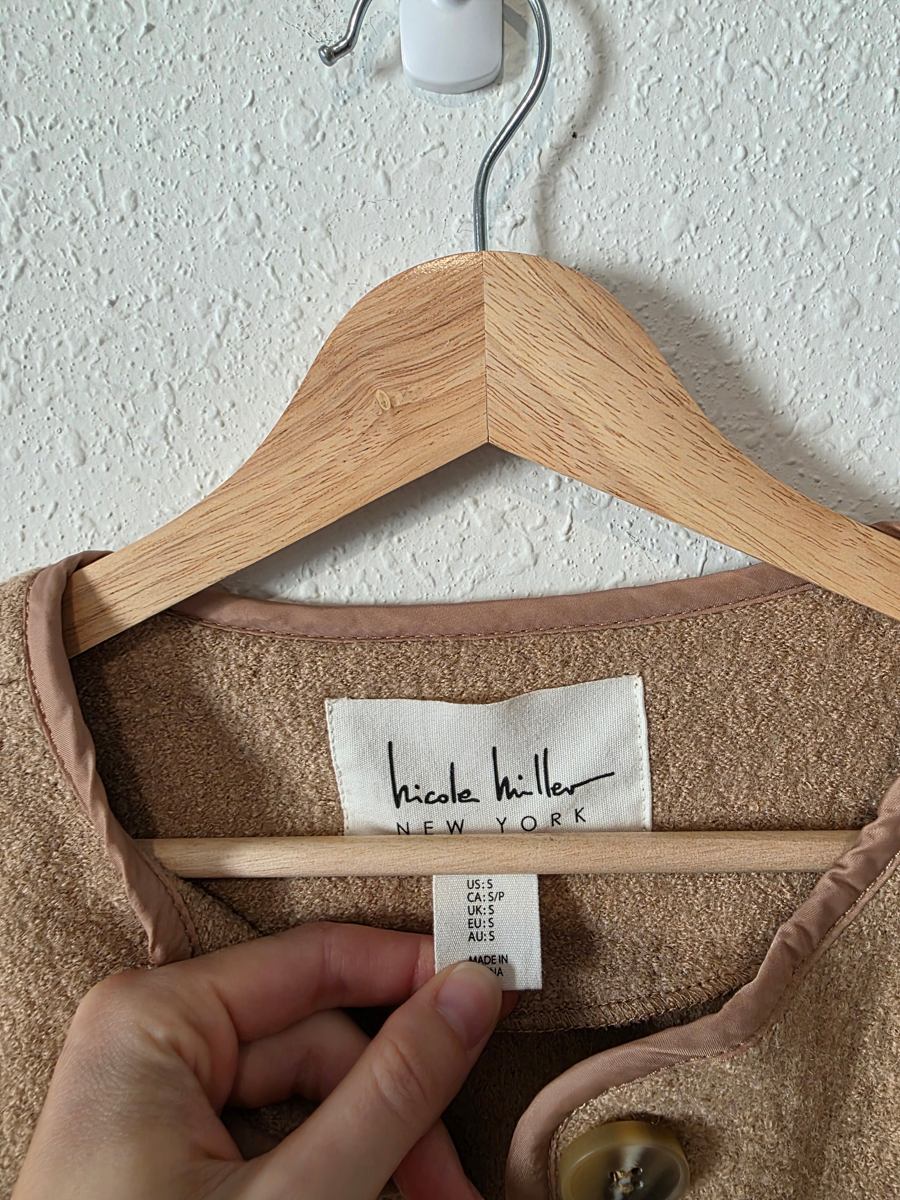 Wool Blend Lightweight Jacket (S)