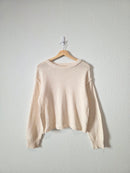 By Together Cream Cotton Sweater (S)
