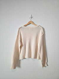 By Together Cream Cotton Sweater (S)
