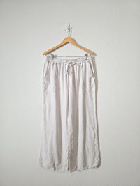 Splendid Linen Blend Wide Leg Pants (L)