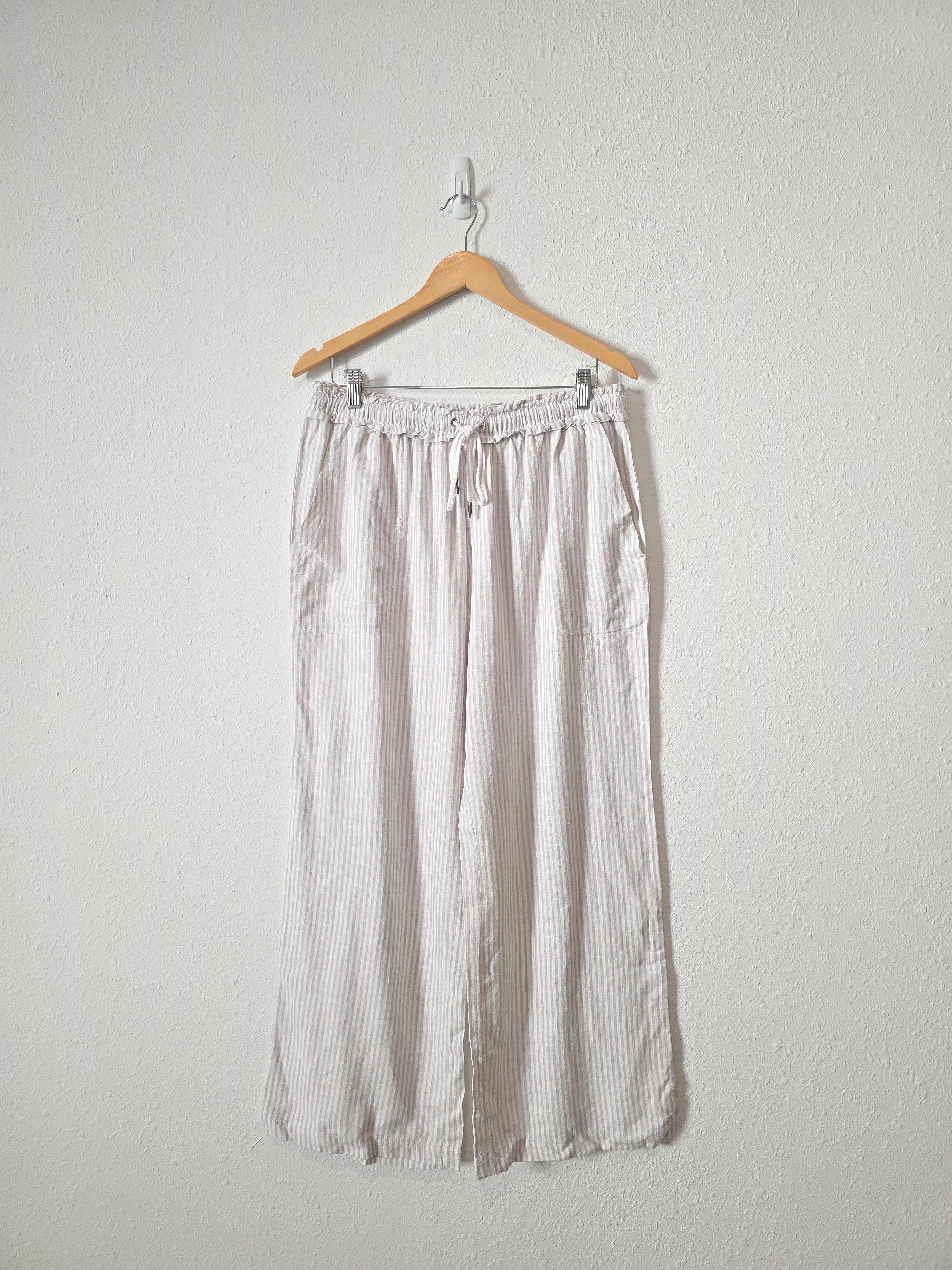 Splendid Linen Blend Wide Leg Pants (L)