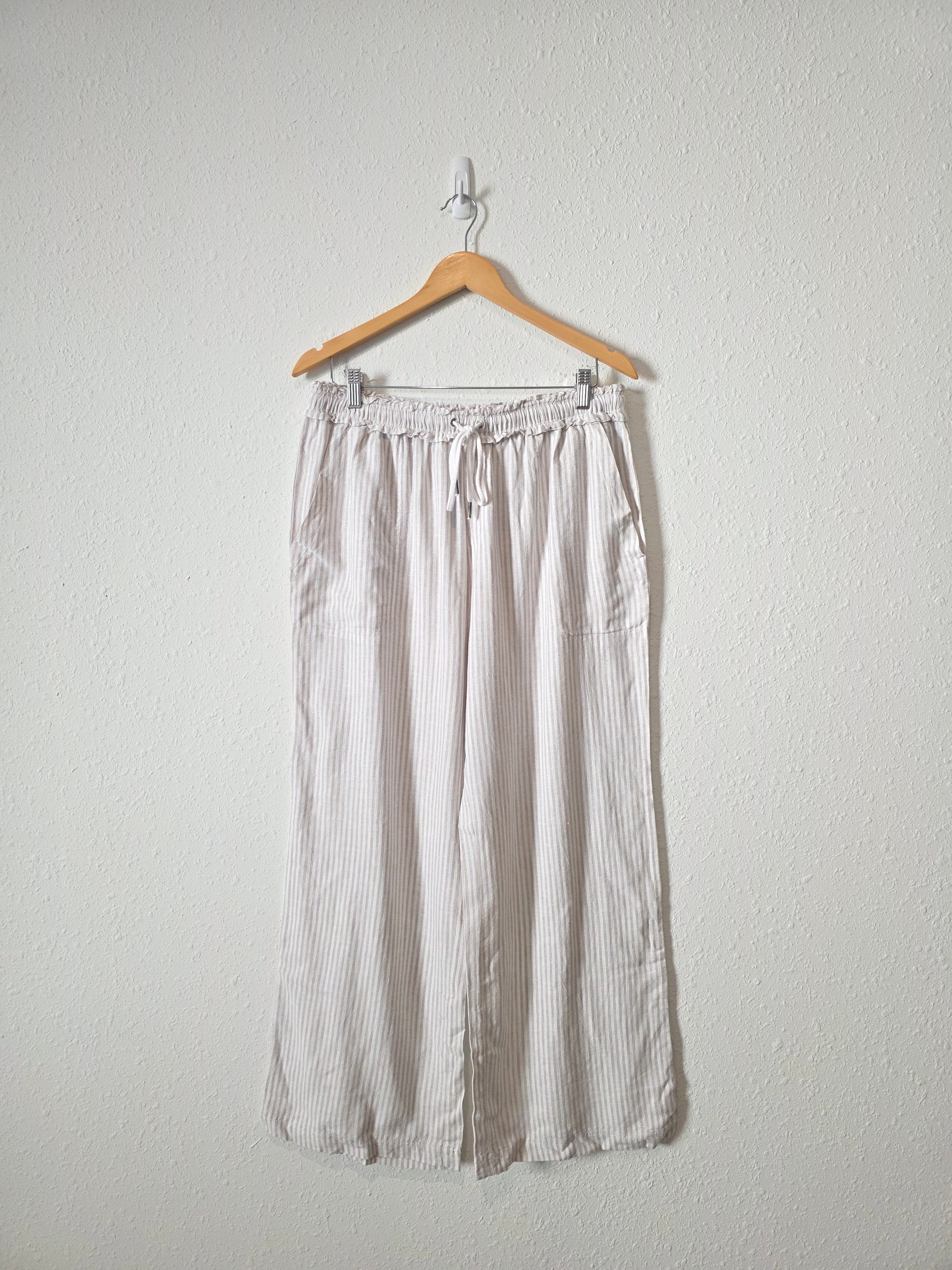 Splendid Linen Blend Wide Leg Pants (L)