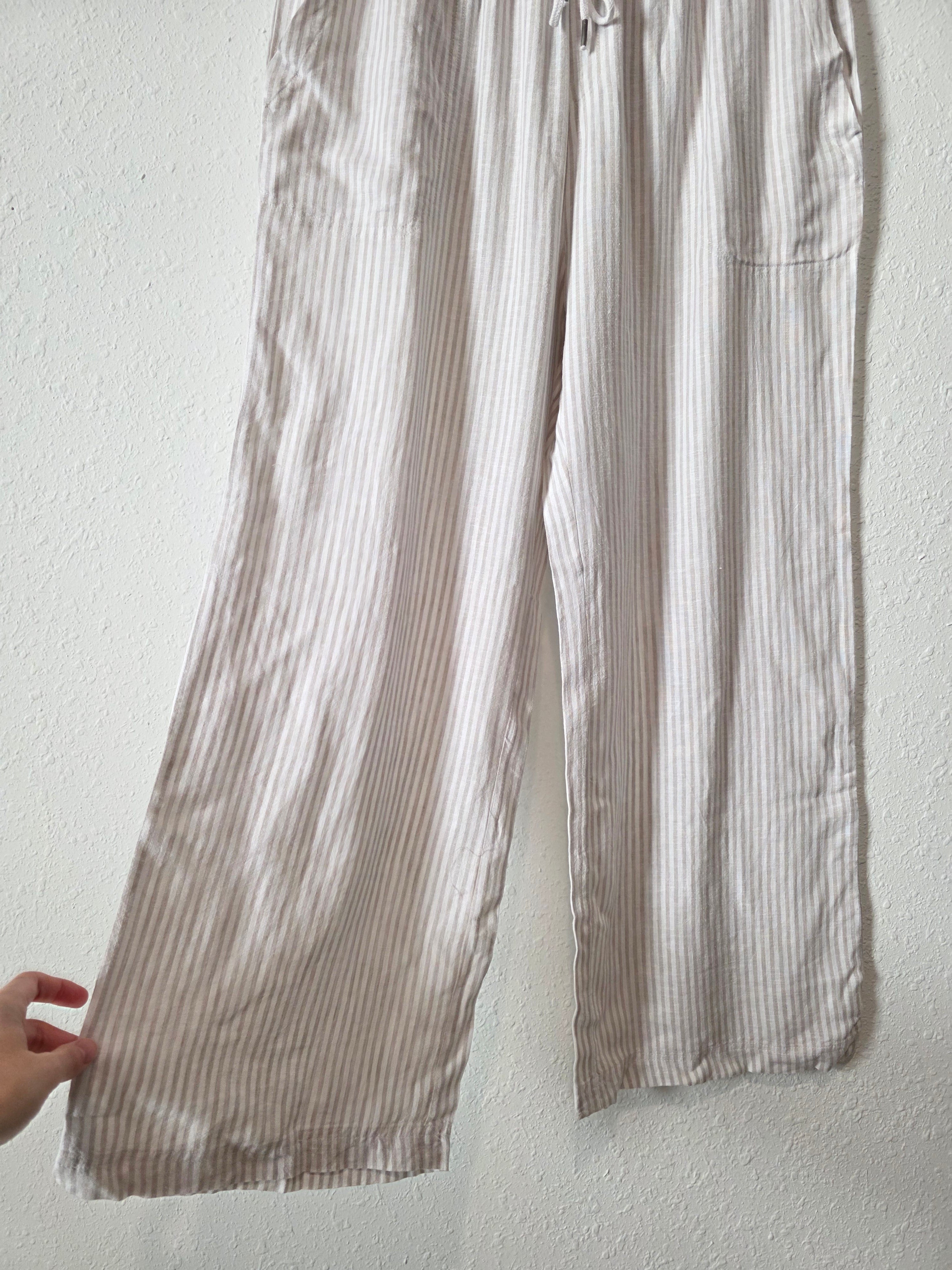 Splendid Linen Blend Wide Leg Pants (L)
