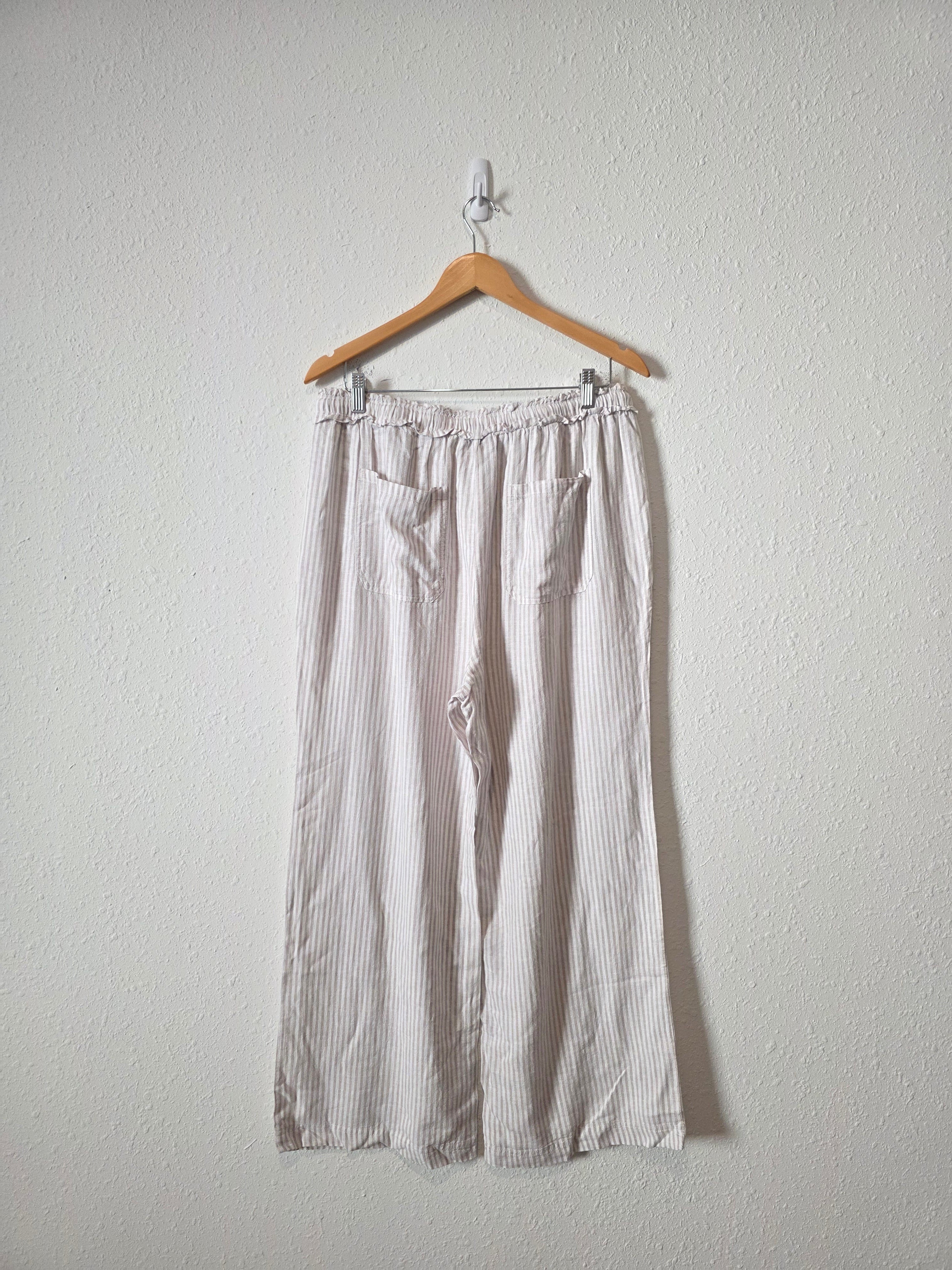 Splendid Linen Blend Wide Leg Pants (L)