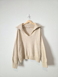 Topshop Oversized Collared Sweater (M)