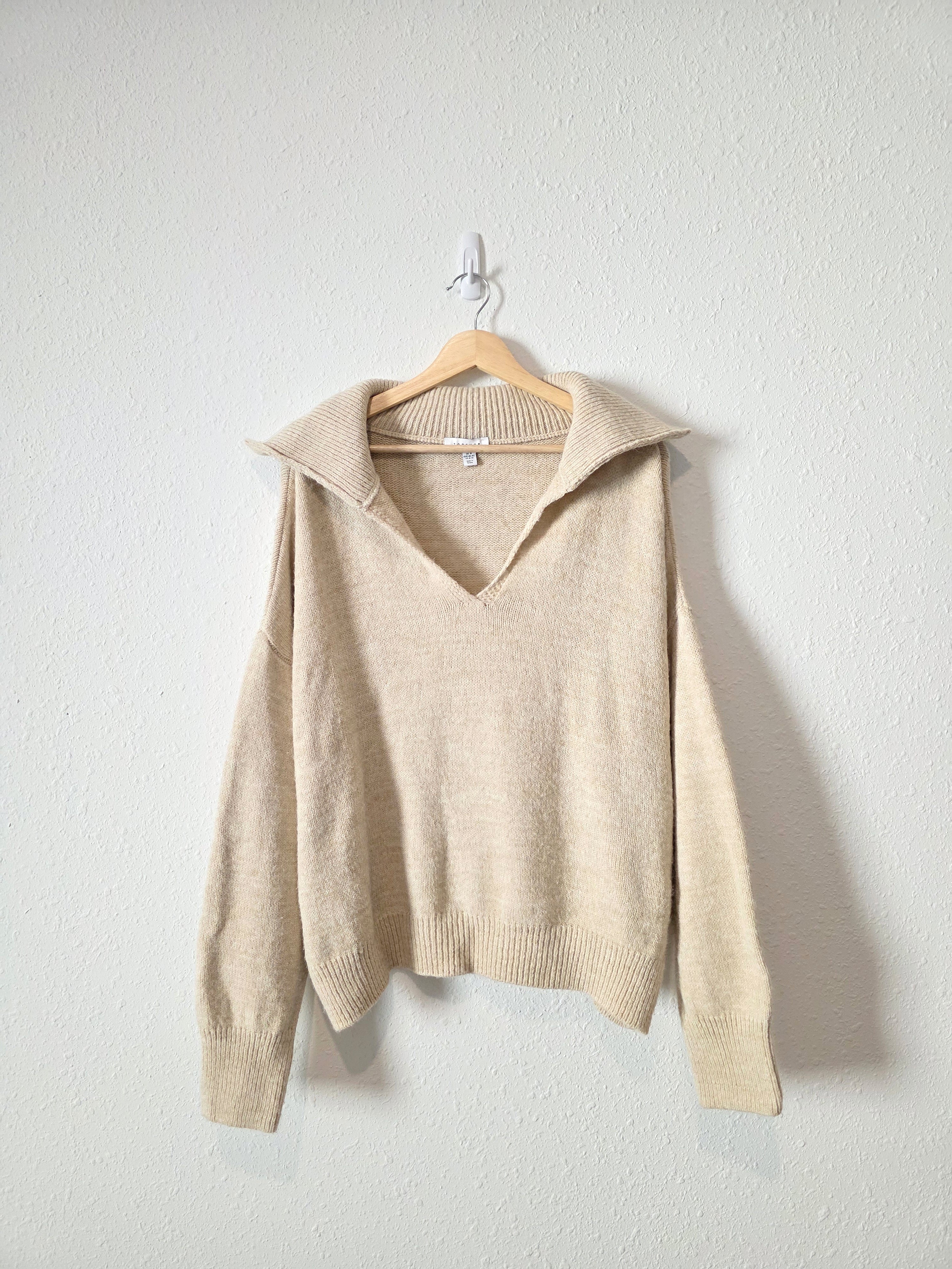 Topshop Oversized Collared Sweater (M)
