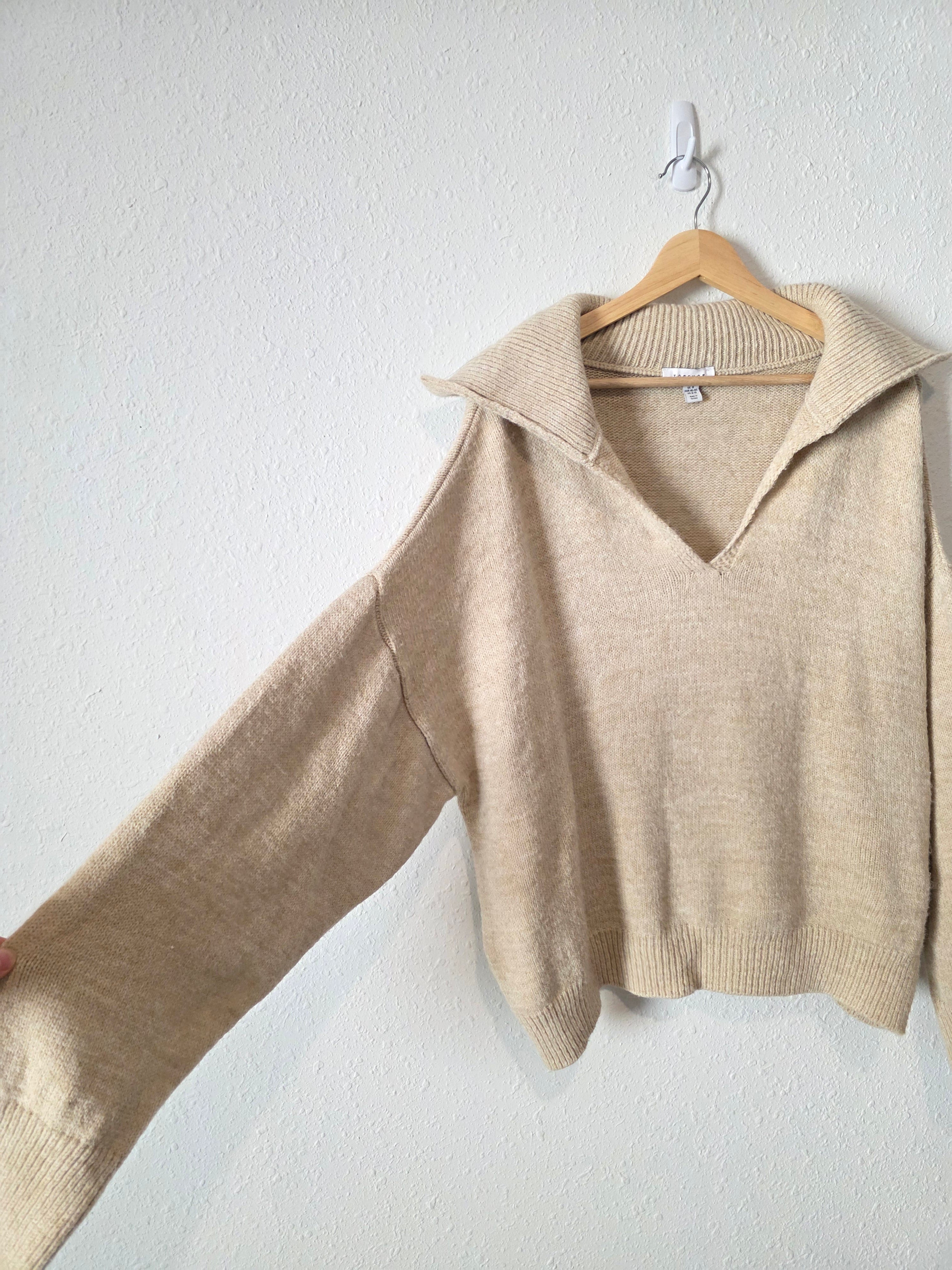 Topshop Oversized Collared Sweater (M)