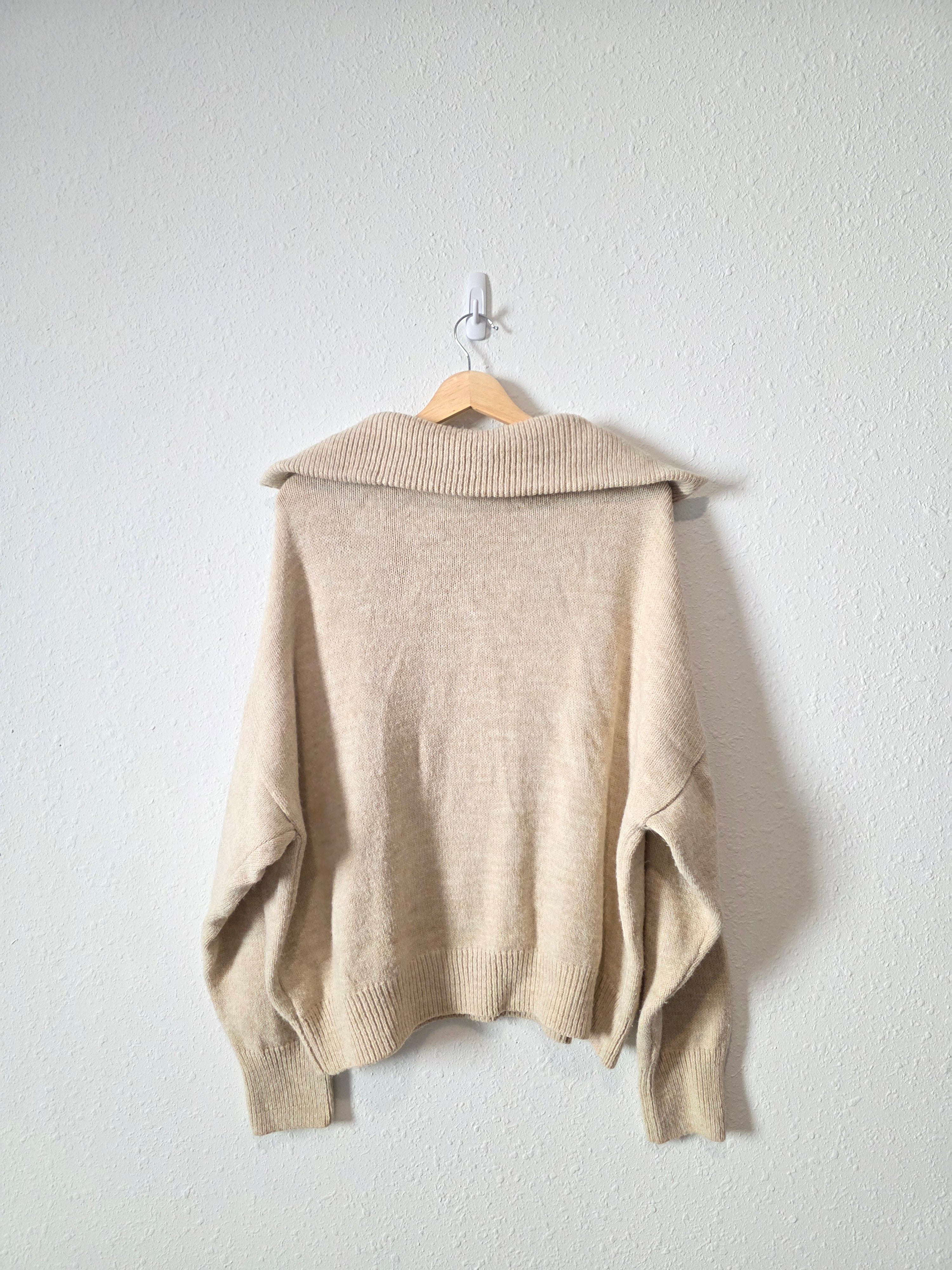 Topshop Oversized Collared Sweater (M)