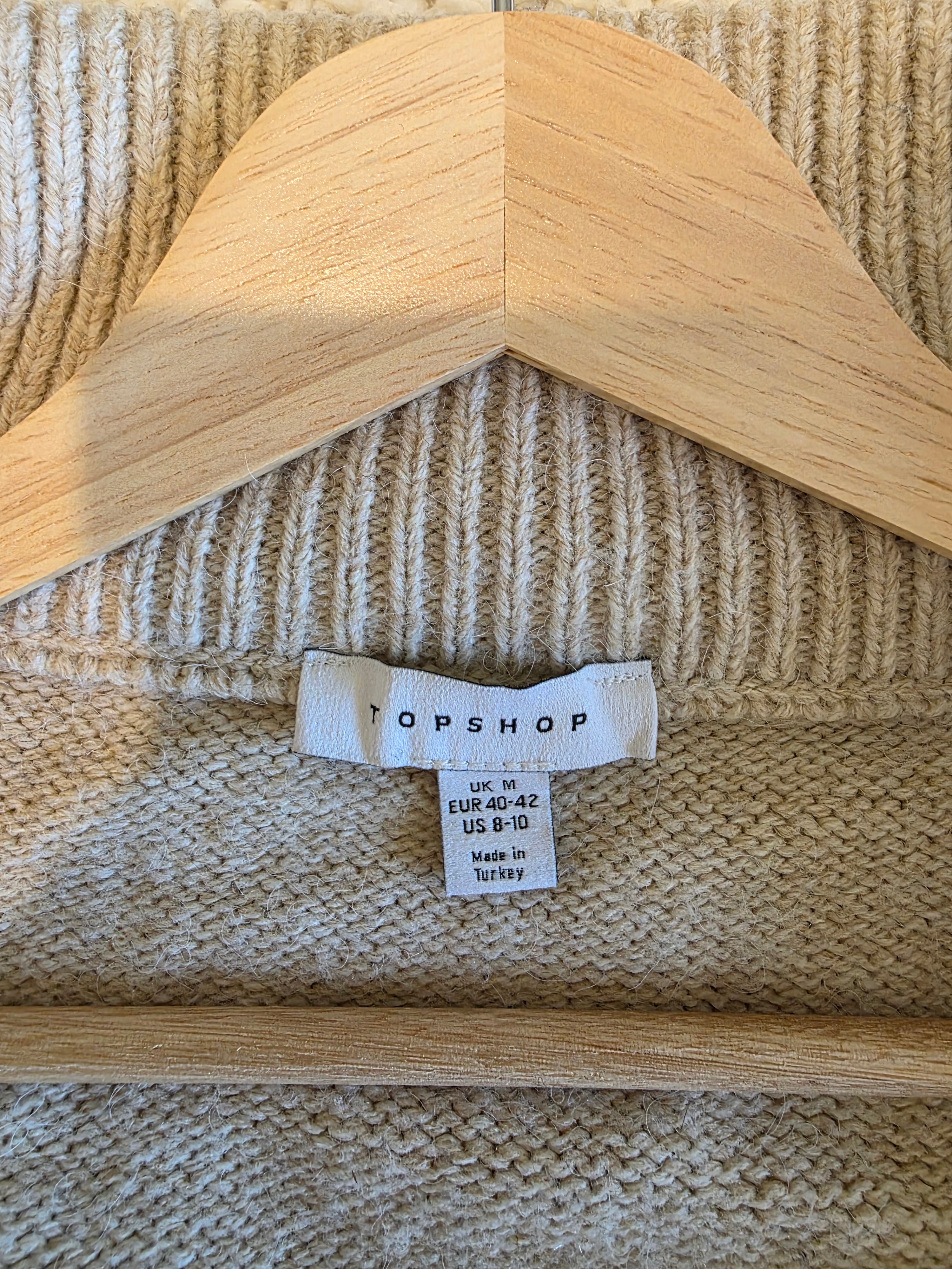 Topshop Oversized Collared Sweater (M)