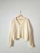 Cable Knit Oversized Sweater (S)