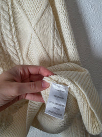 Cable Knit Oversized Sweater (S)