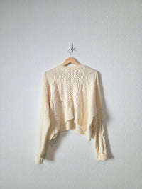Cable Knit Oversized Sweater (S)