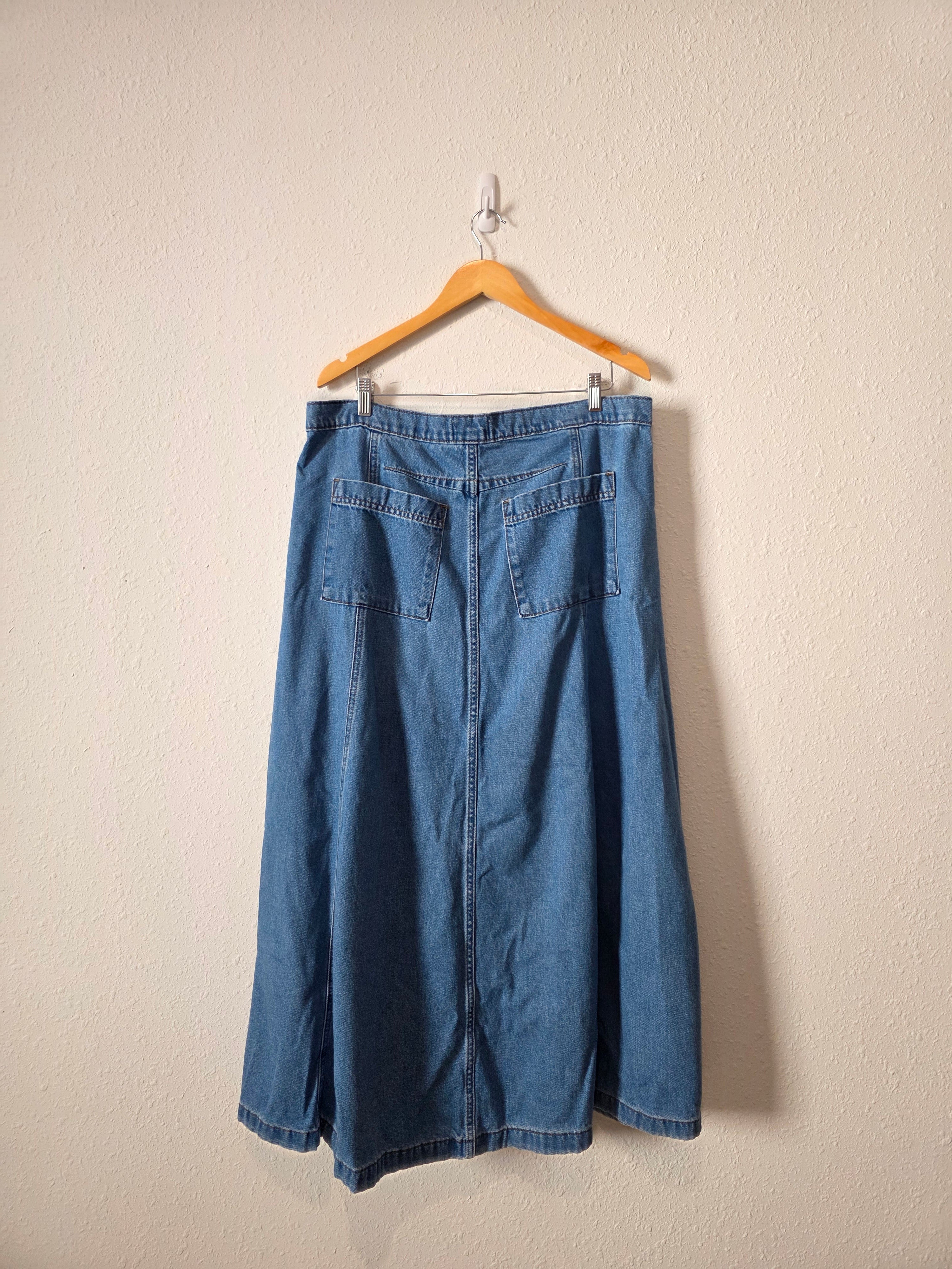 Denim Circle Maxi Skirt (16)