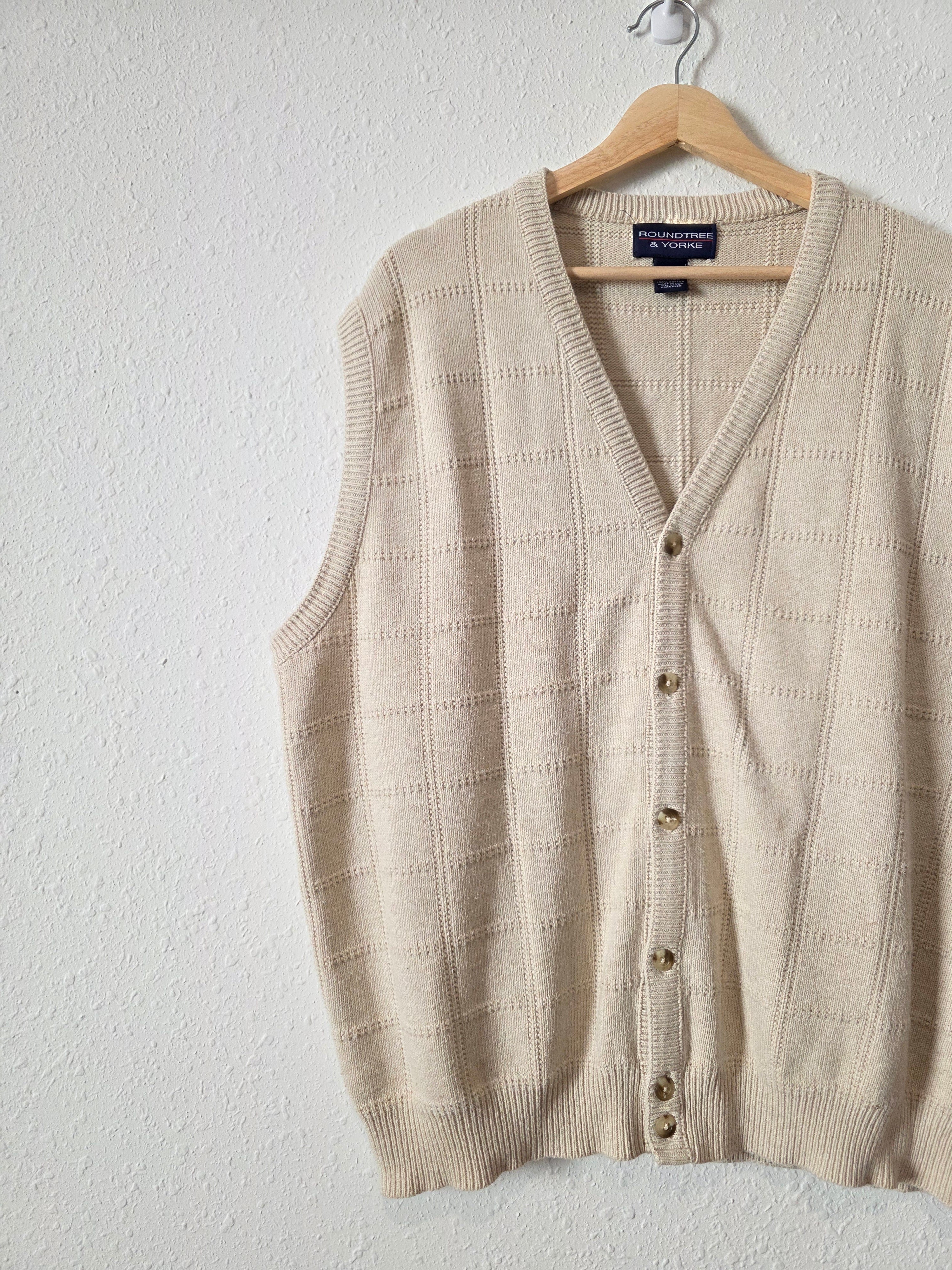 Vintage Cotton Sweater Vest (L)