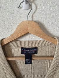Vintage Cotton Sweater Vest (L)