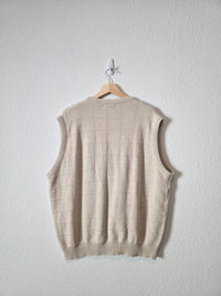Vintage Cotton Sweater Vest (L)
