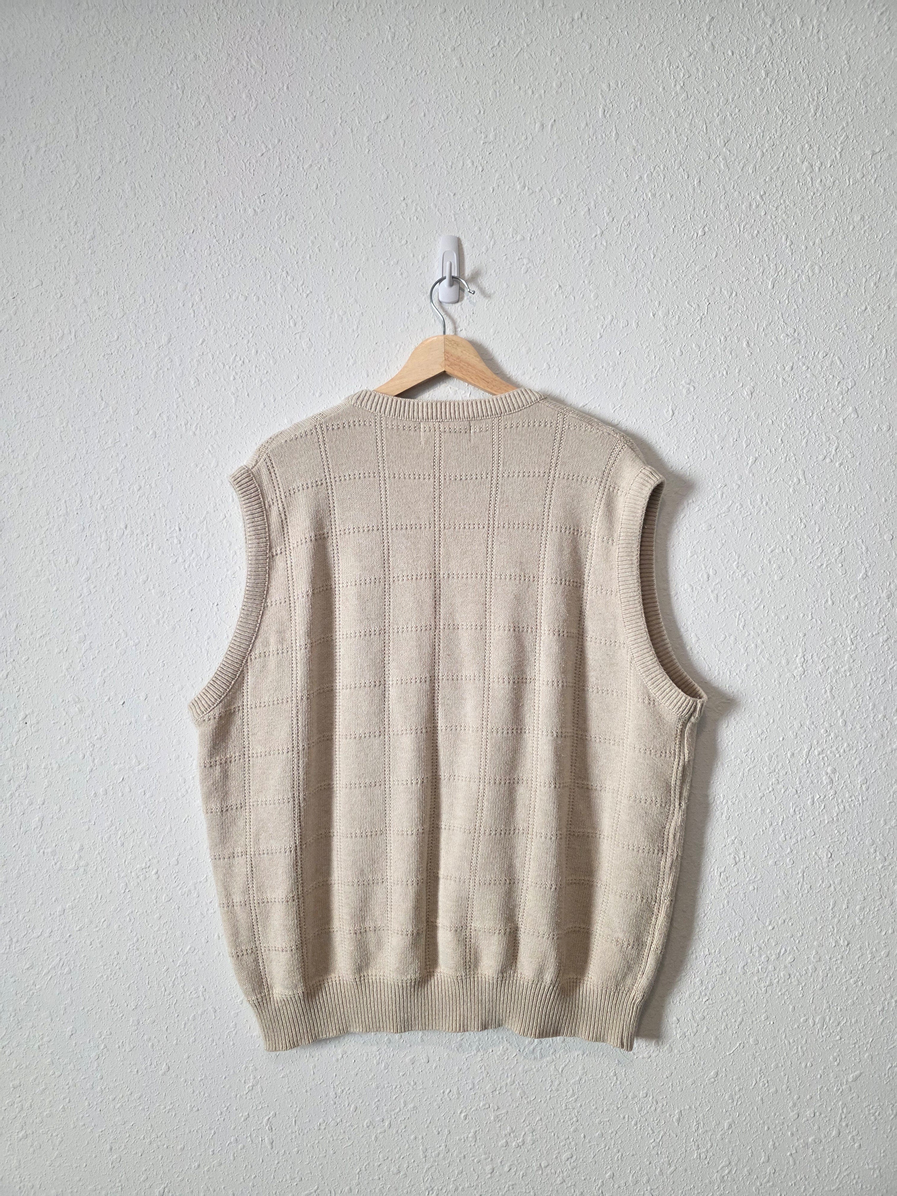 Vintage Cotton Sweater Vest (L)