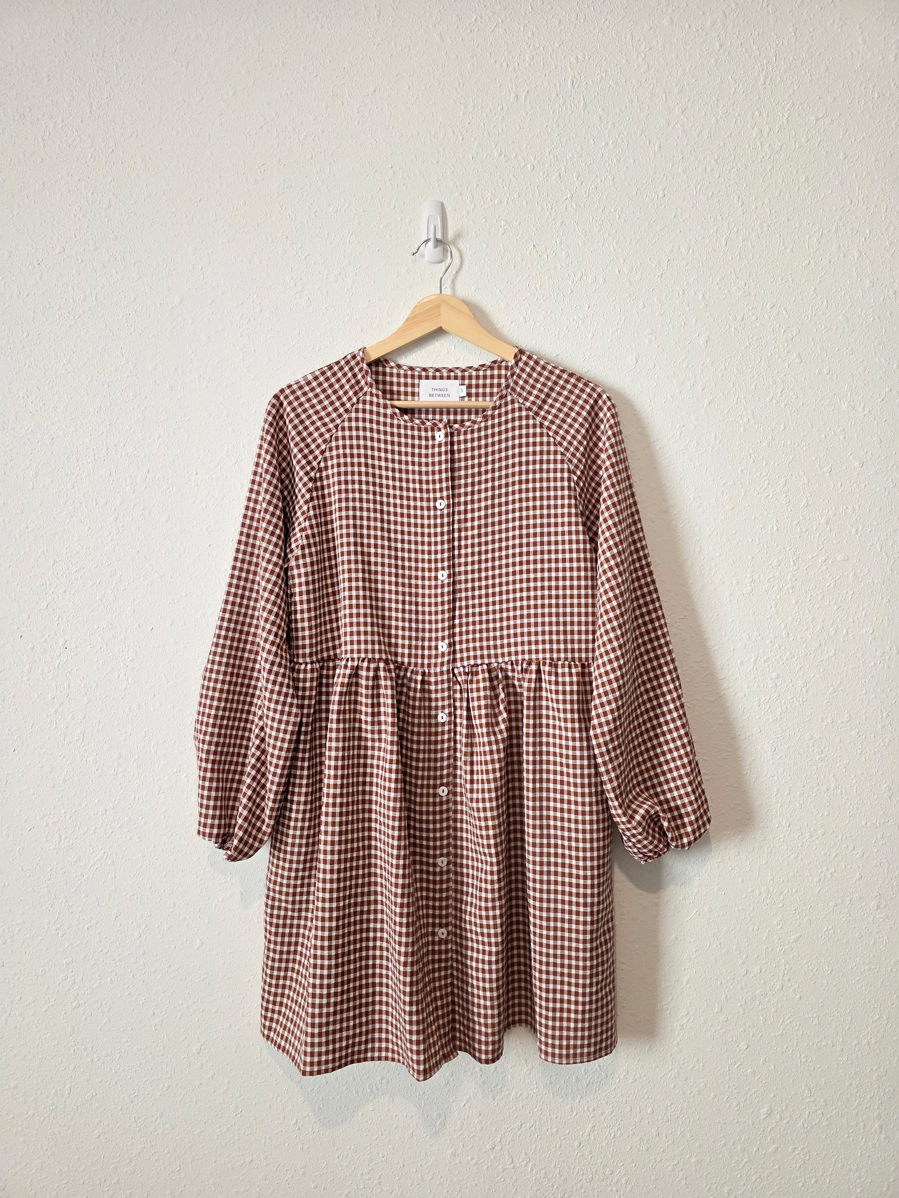 Things Between Gingham Mini Dress (S)