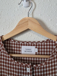 Things Between Gingham Mini Dress (S)