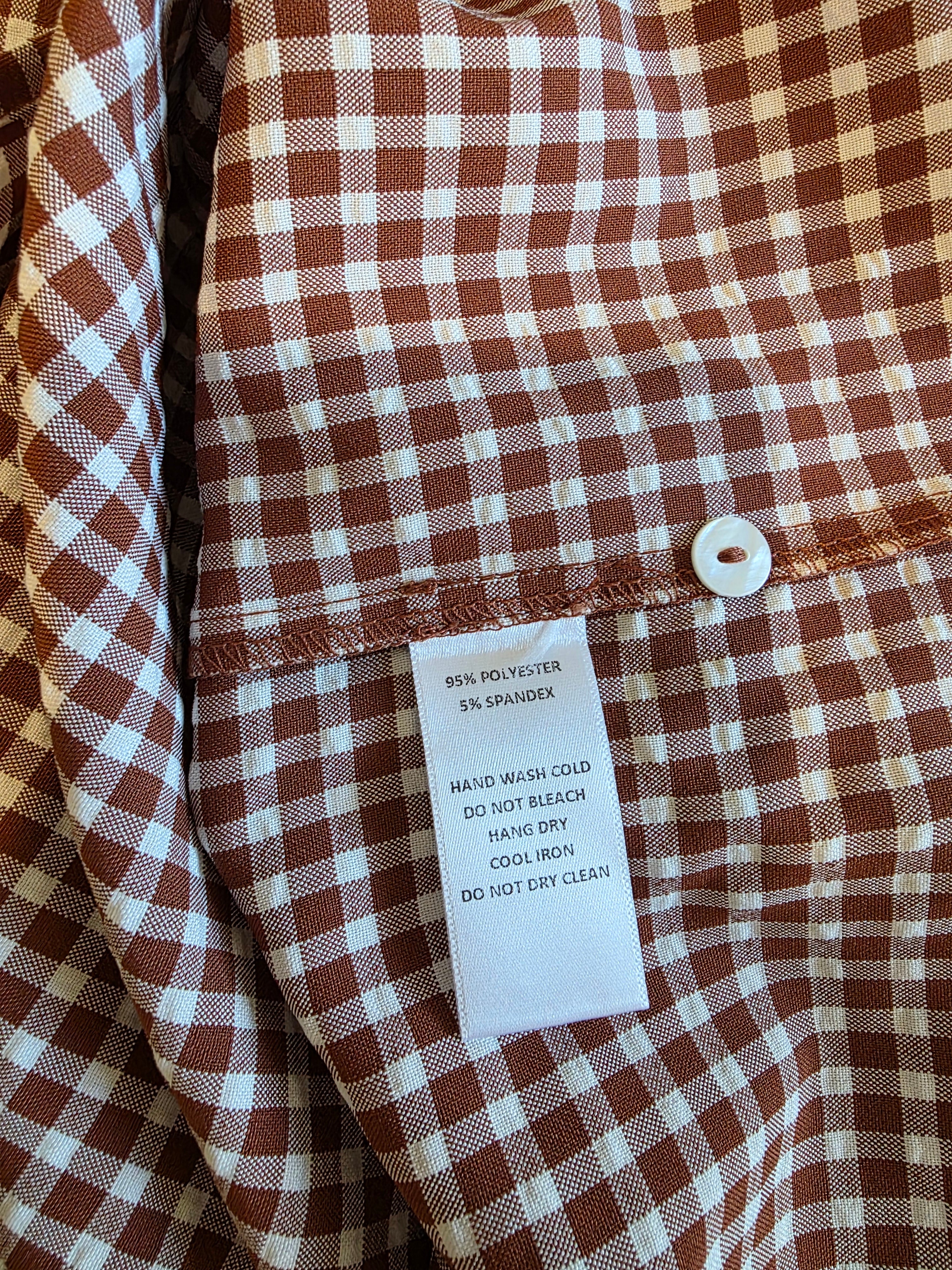 Things Between Gingham Mini Dress (S)